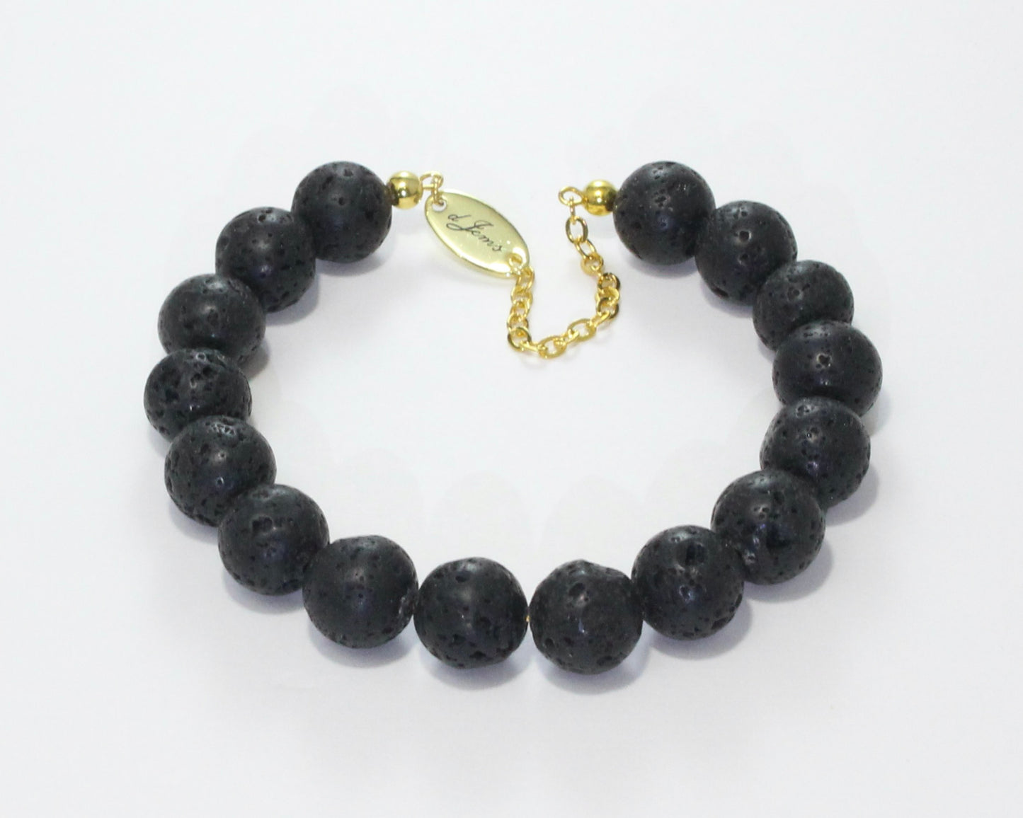 Black Lava Rock Bracelet