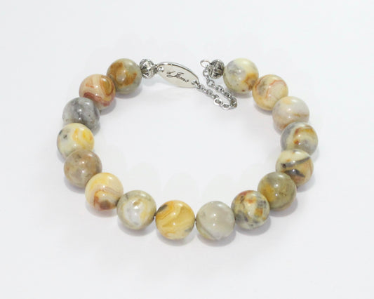 Crazy Lace Agate Bracelet