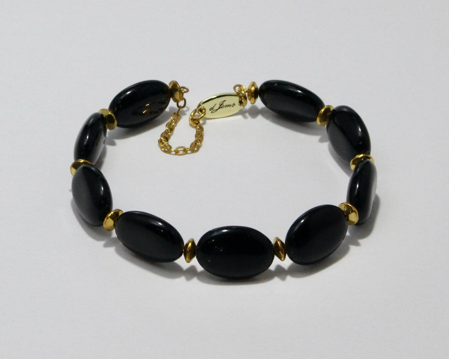 Black Onyx Bracelet - with Spacers