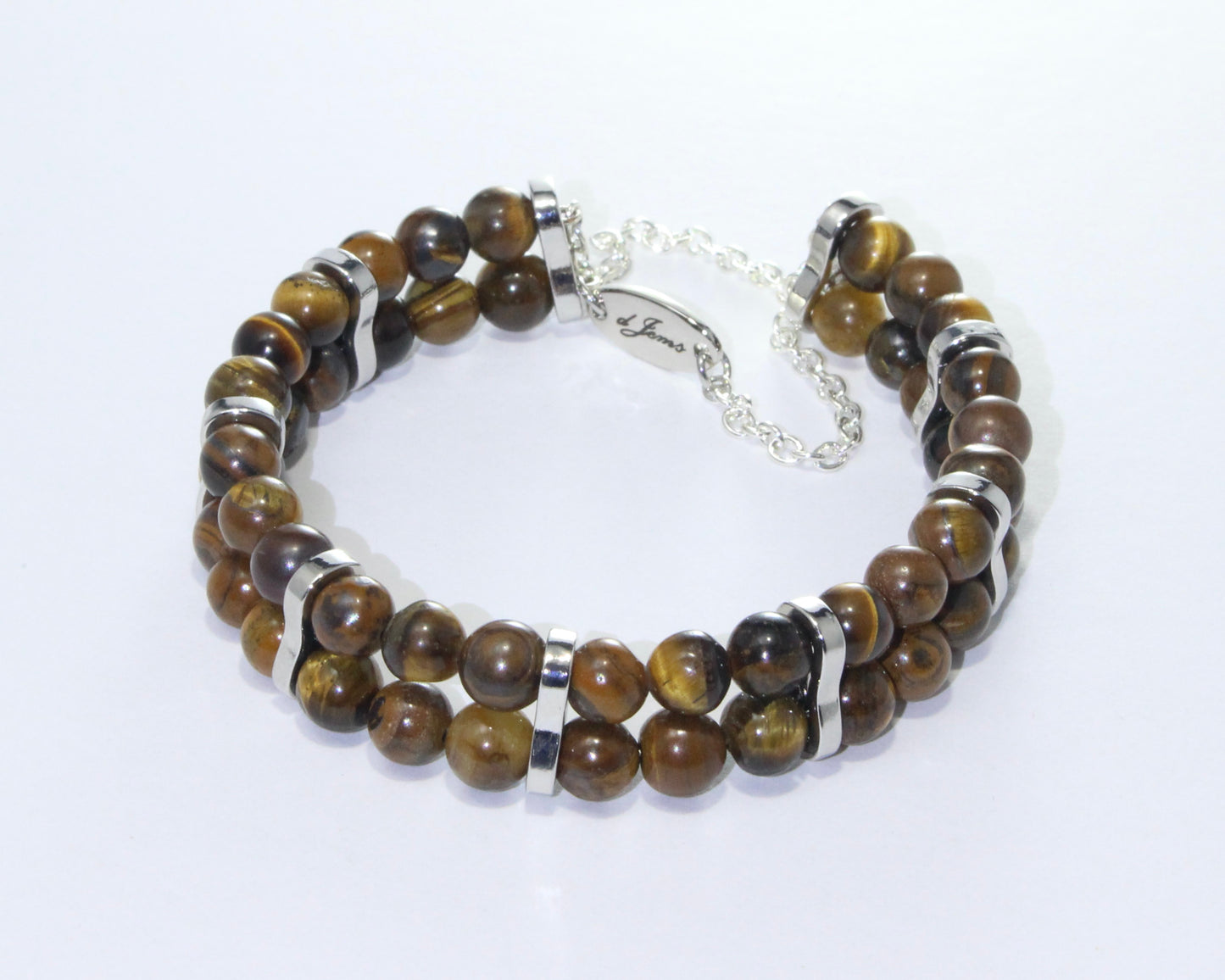 Brown Tiger's Eye Double Bracelet