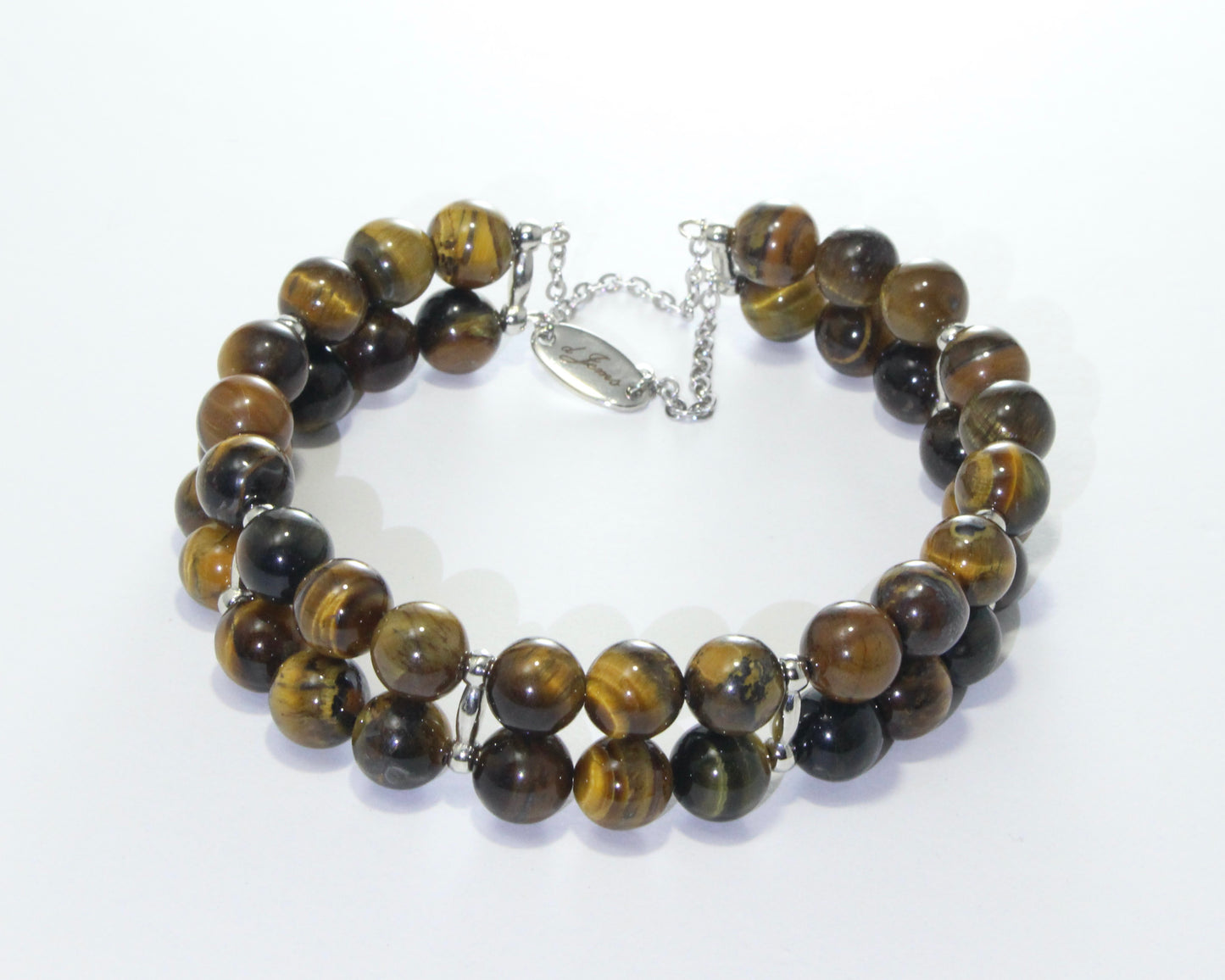 Brown Tiger's Eye Double Bracelet