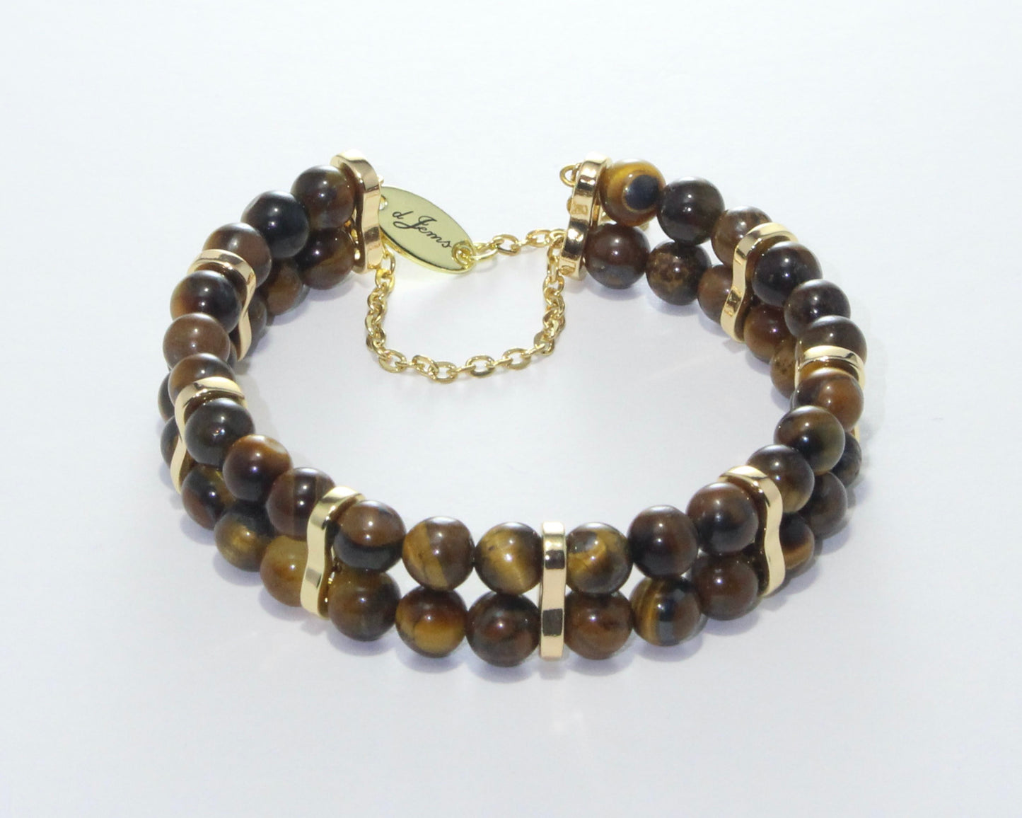 Brown Tiger's Eye Double Bracelet