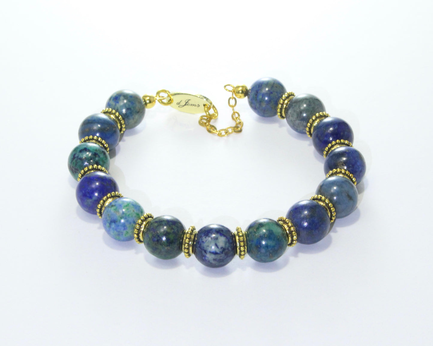 Azurite Bracelet - with Spacers