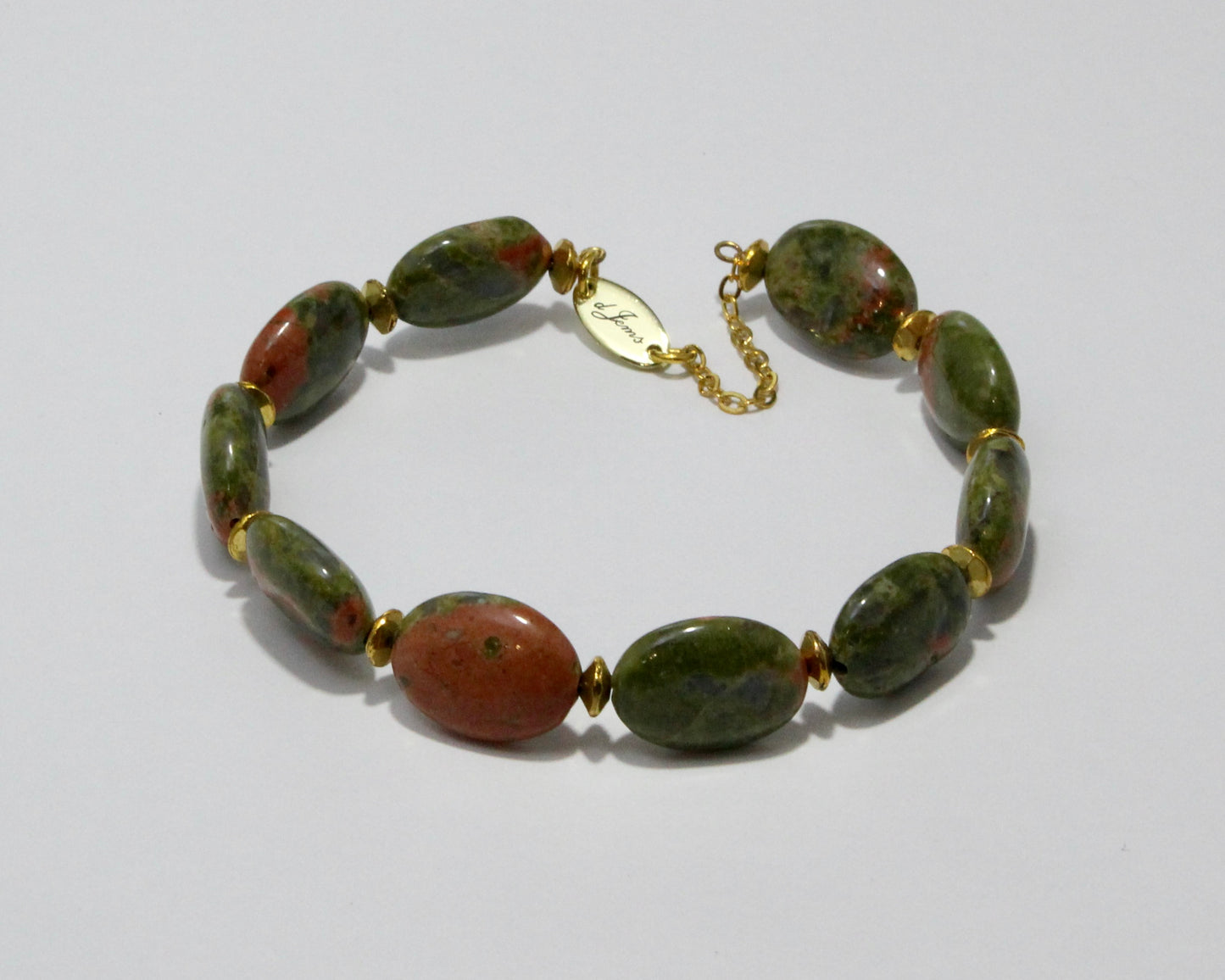 Unakite Bracelet - with Spacers