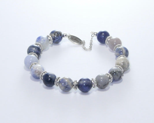 Sodalite Bracelet - with Spacers